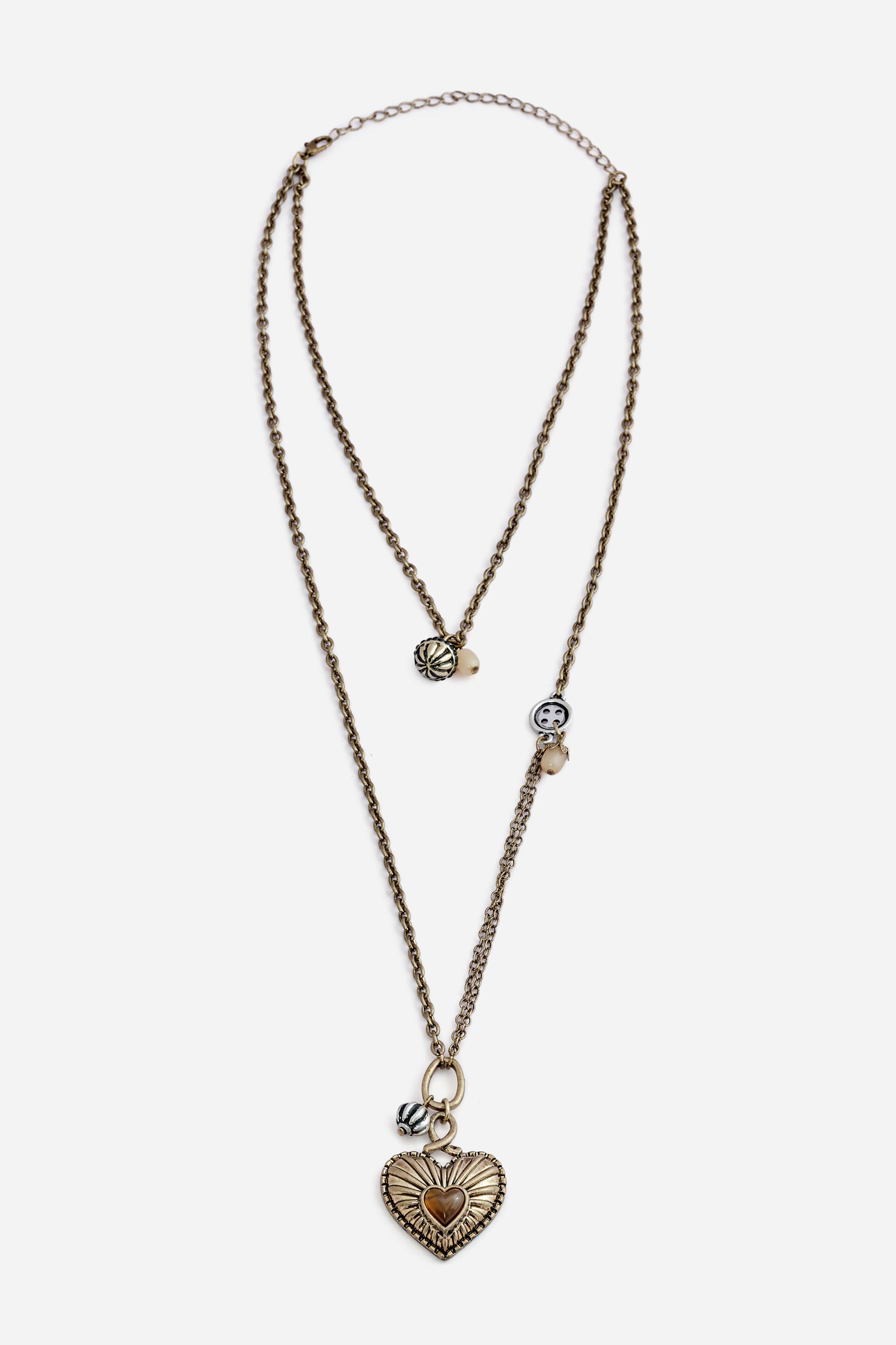 Caspia Charm Layered Necklace, , image 1